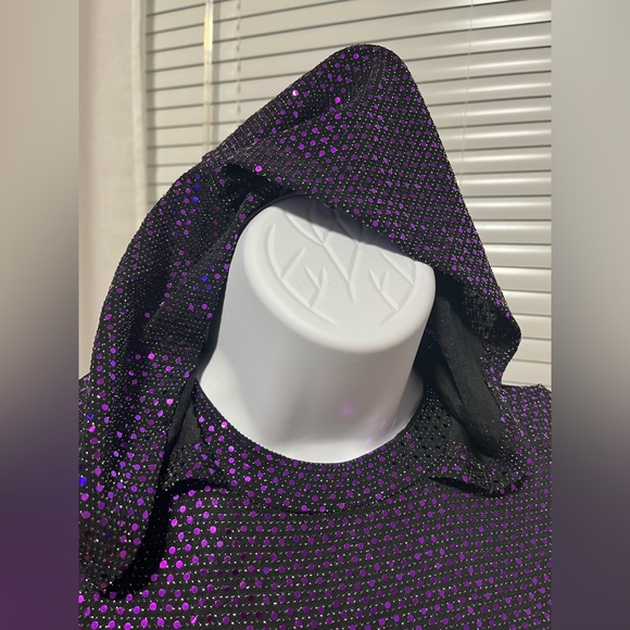 Shimmery Purple Jumper with hood. Perfect timing for the holiday!! - Picture 2 of 8